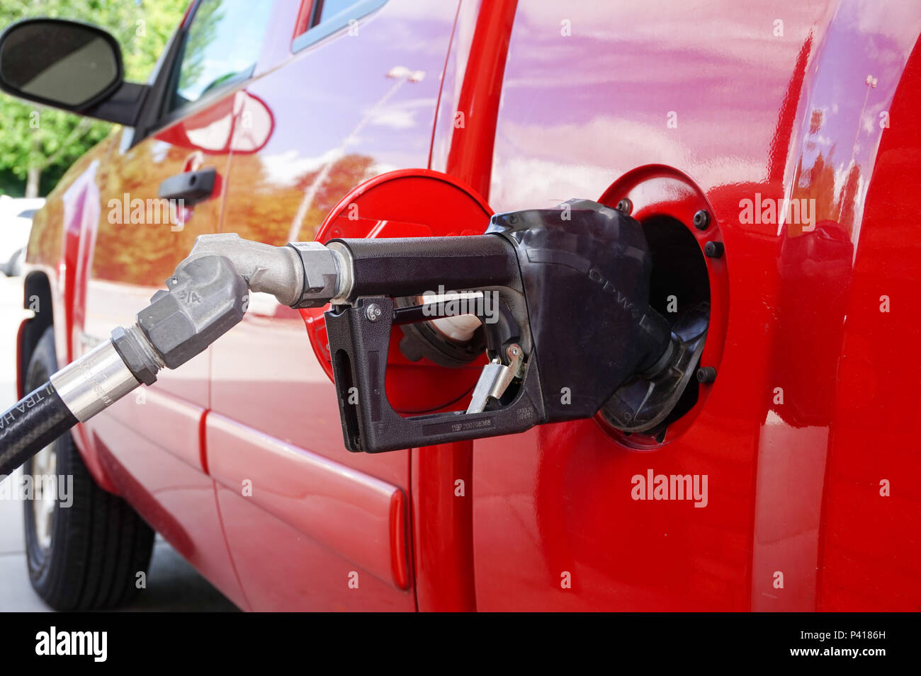 Pump gas gasoline truck fuel oil hires stock photography and images