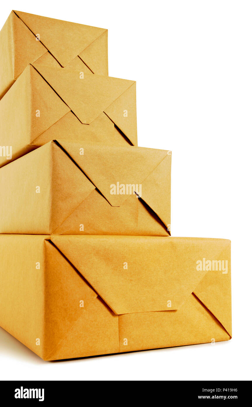 Brown paper wrapped packages hires stock photography and images Alamy
