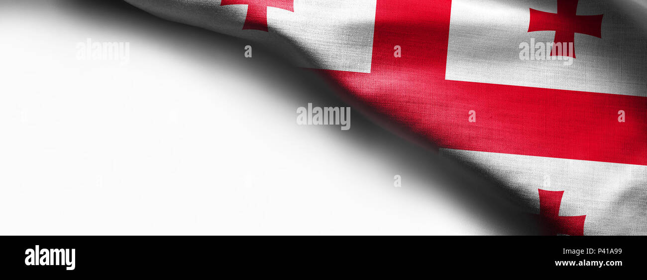 3d georgia flag hi-res stock photography and images - Alamy