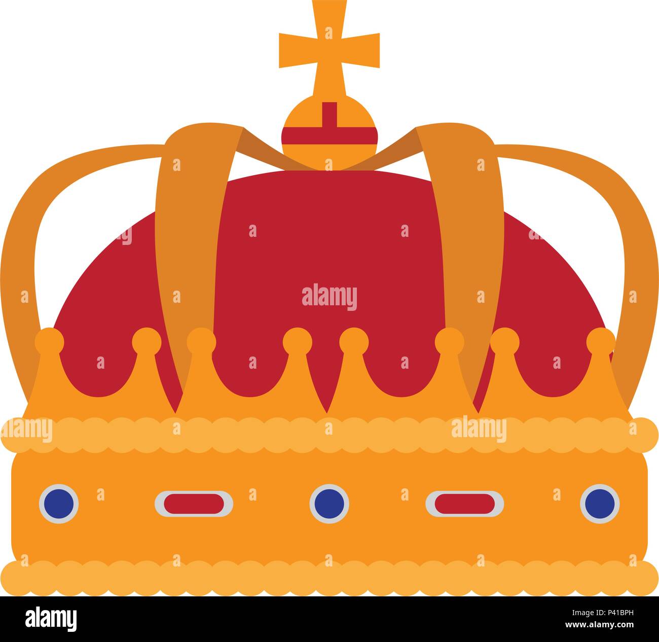 Isolated golden royal crown icon Stock Vector Image & Art - Alamy