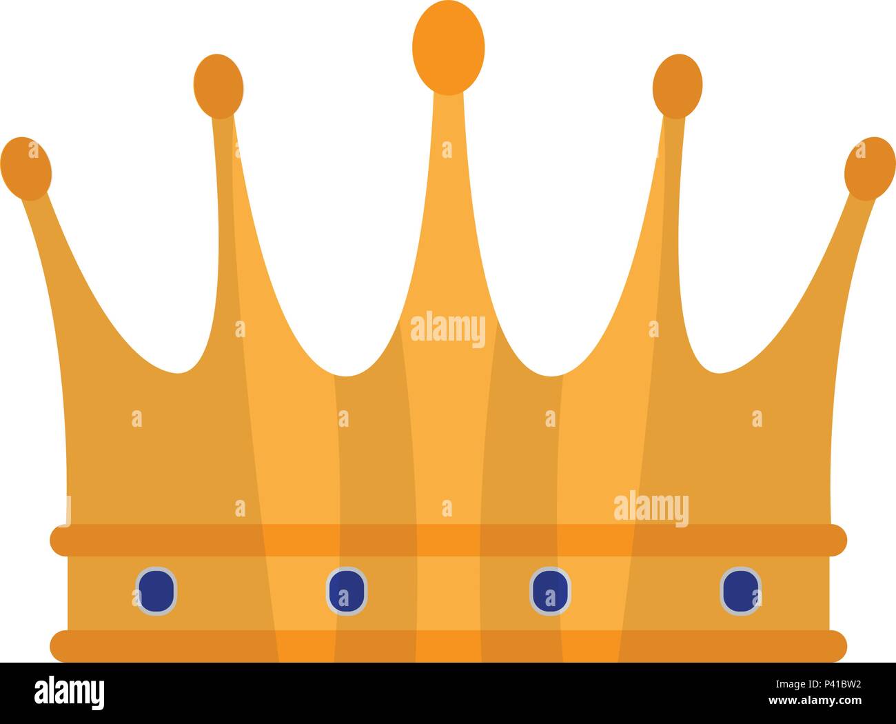 Isolated golden royal crown icon Stock Vector Image & Art - Alamy