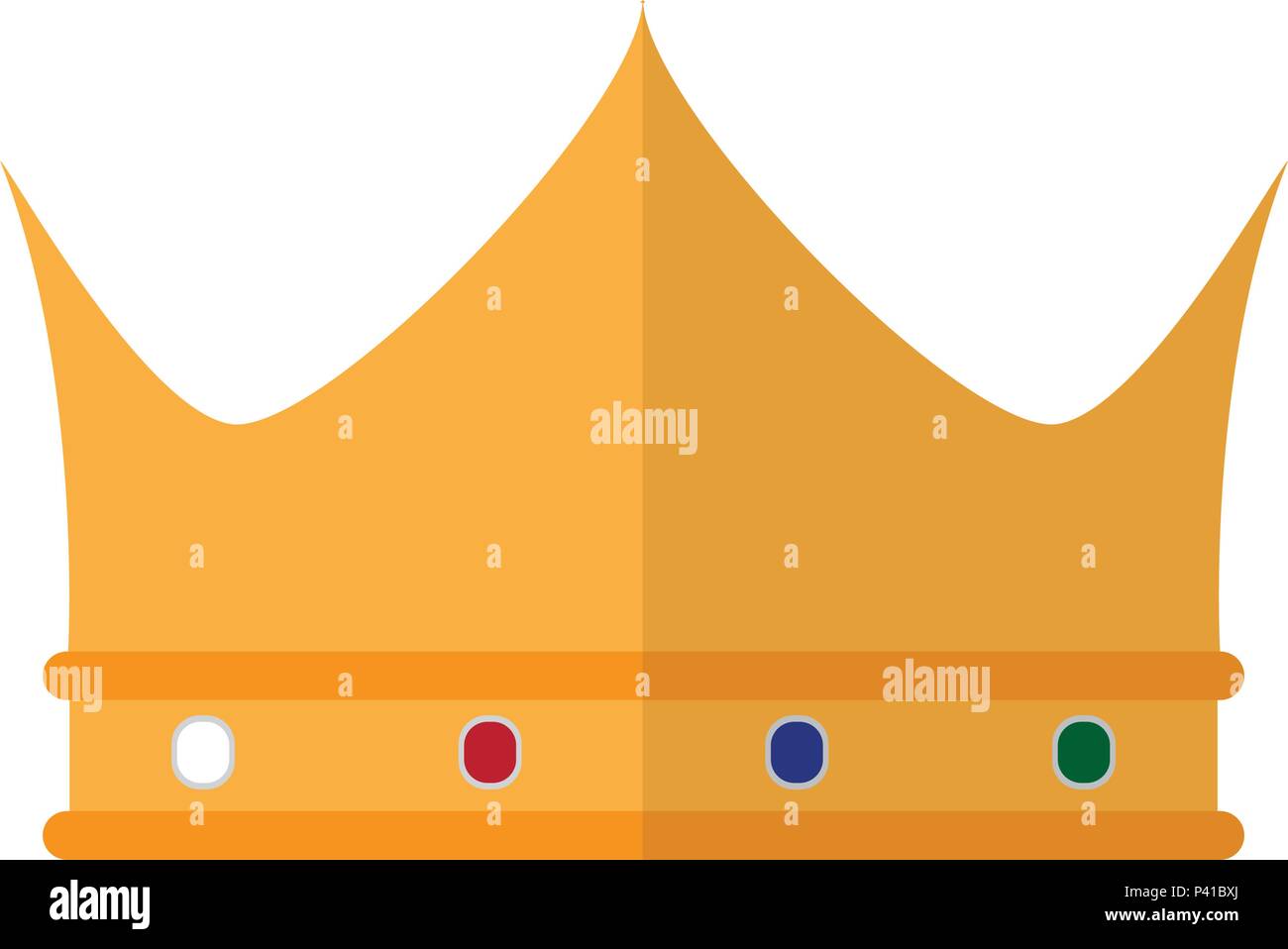 Isolated golden royal crown icon Stock Vector Image & Art - Alamy