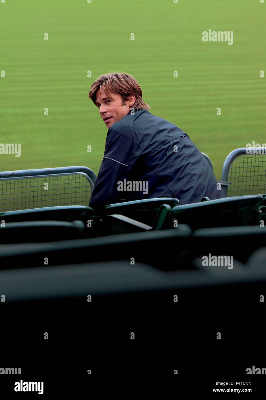 Original Film Title: MONEYBALL.  English Title: MONEYBALL.  Film Director: BENNETT MILLER.  Year: 2011.  Stars: BRAD PITT. Credit: COLUMBIA PICTURES / Album Stock Photo