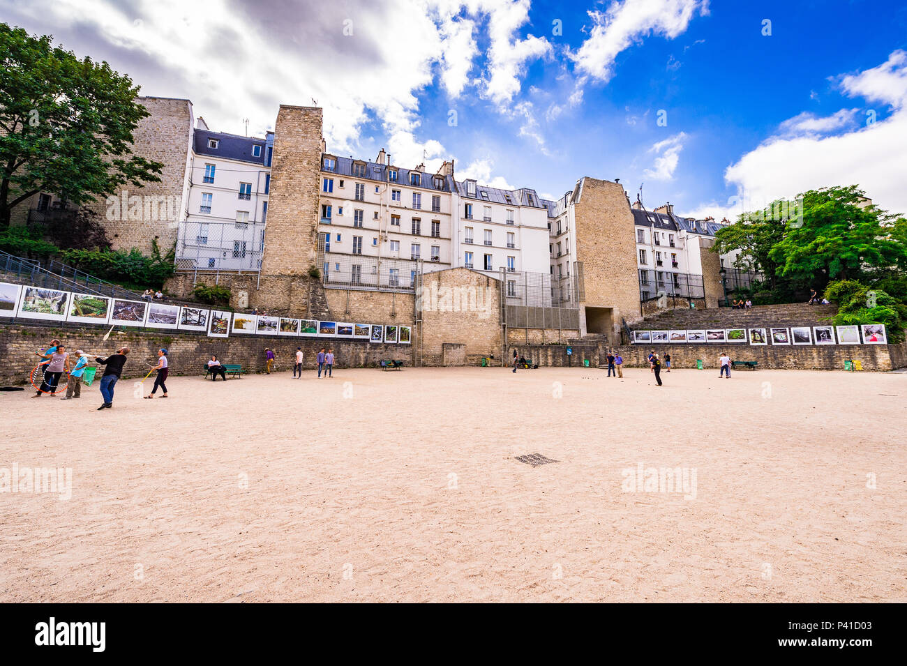 Amphitheater Paris Roman era amphitheatre from hi-res stock photography and images - Alamy