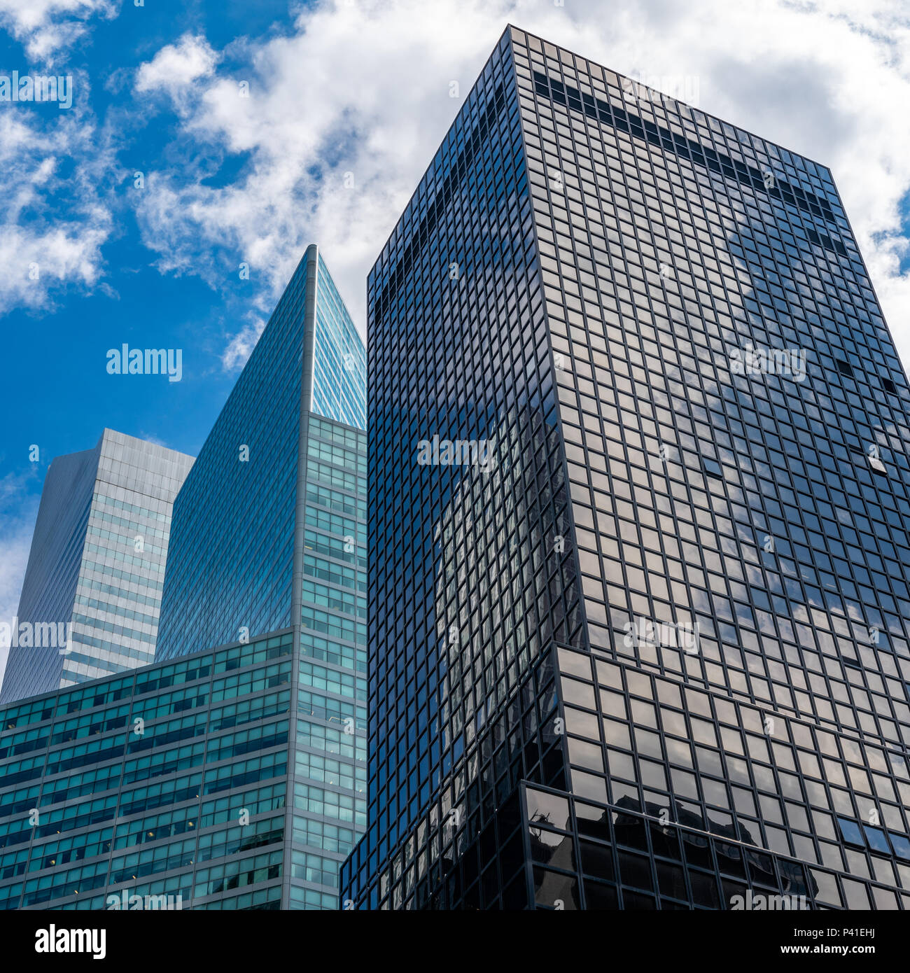 New York, USA, 19 June 2018. Office buildings in Lexington Avenue, York City's Upper East Side.  Photo by Enrique Shore Stock Photo