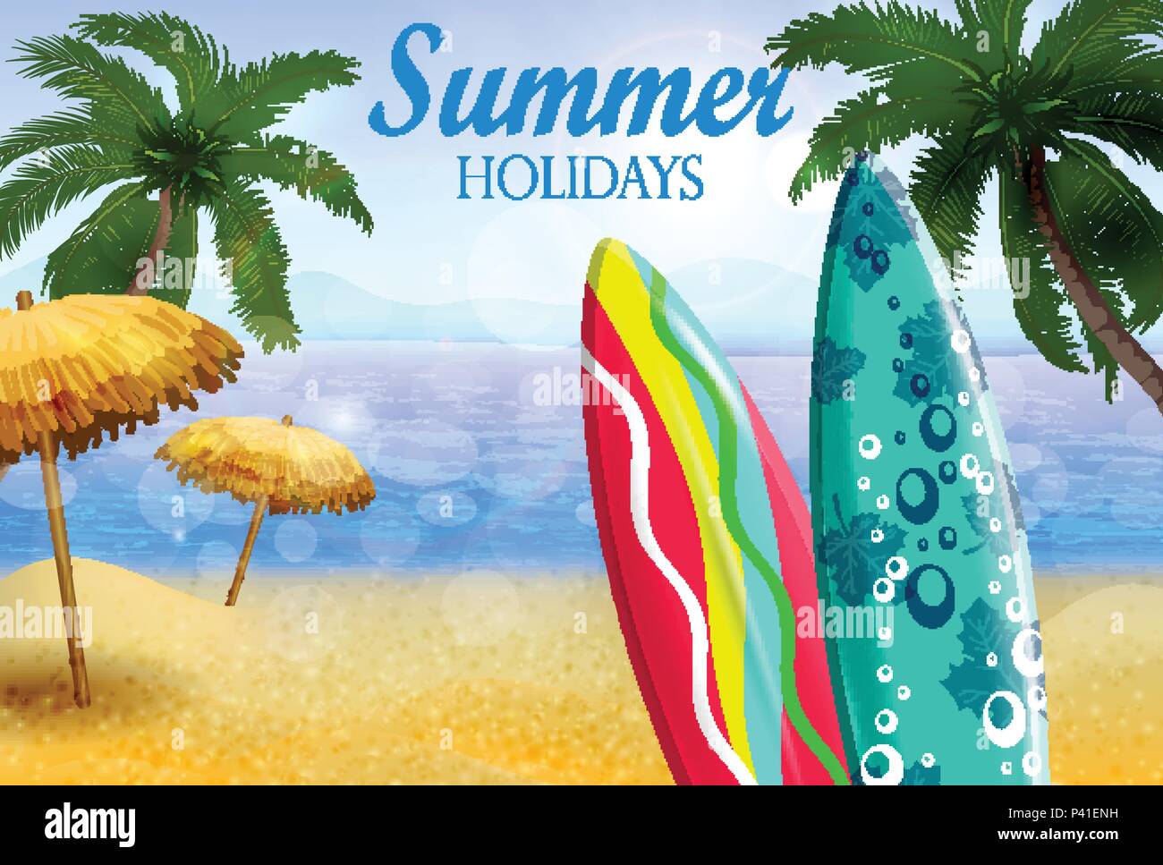 tropical vector background Stock Vector Image & Art - Alamy