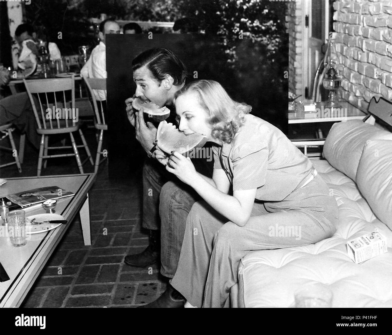 Stars Clark Gable Carole Lombard Stock Photo Alamy