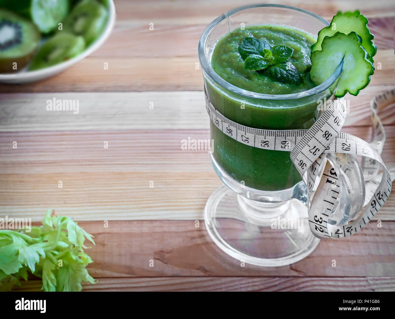 Low-calorie smoothie for weight loss Stock Photo - Alamy