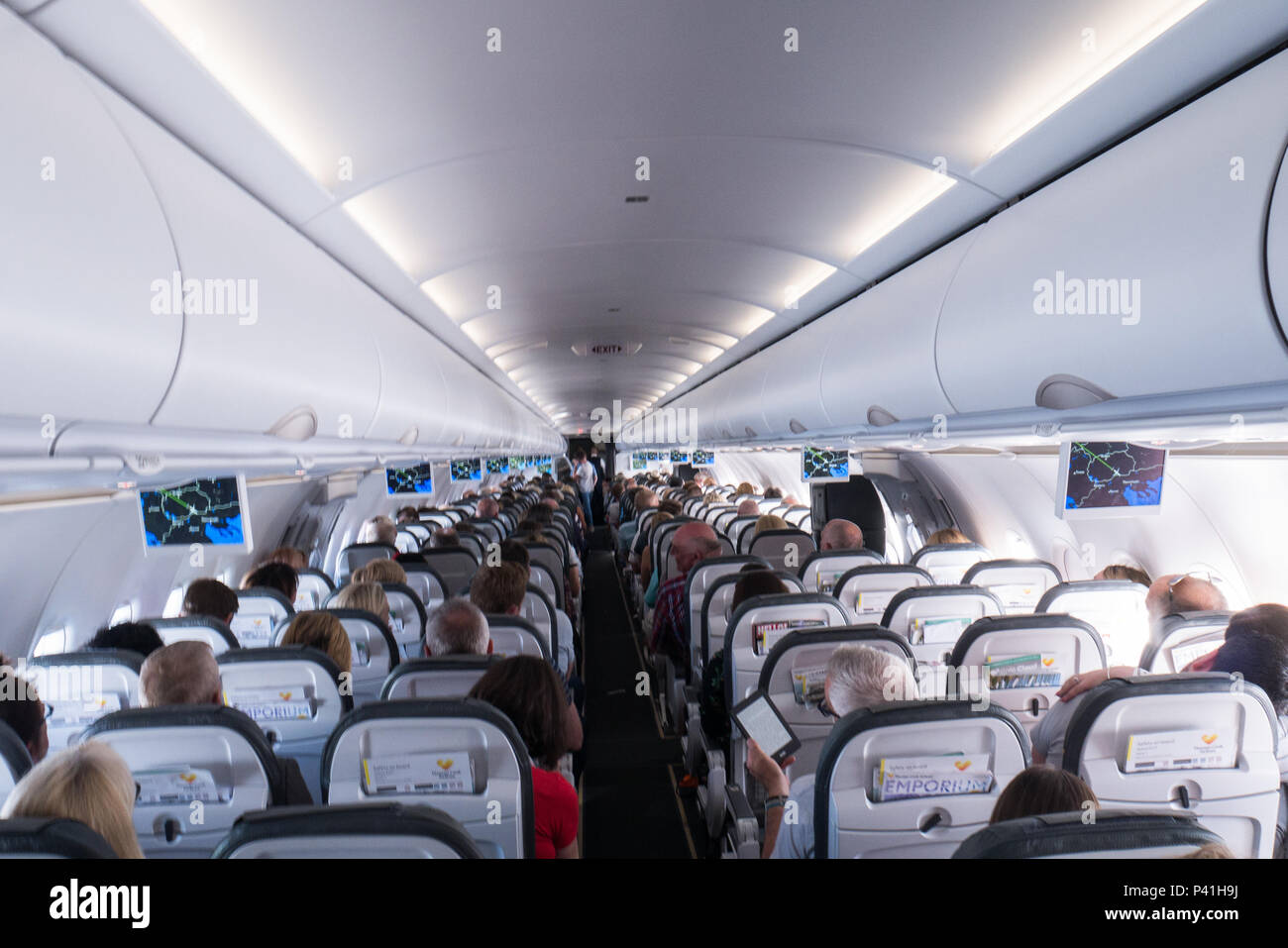 Interior Airbus A321neo : Airbus A321 Interior Stock Photo | Bocahkwasuus