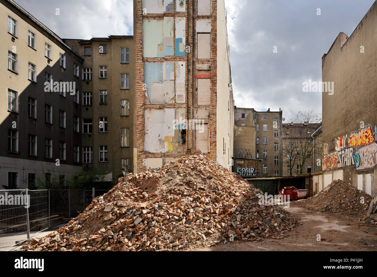 Demolition wall berlin mitte hi-res stock photography and images - Alamy
