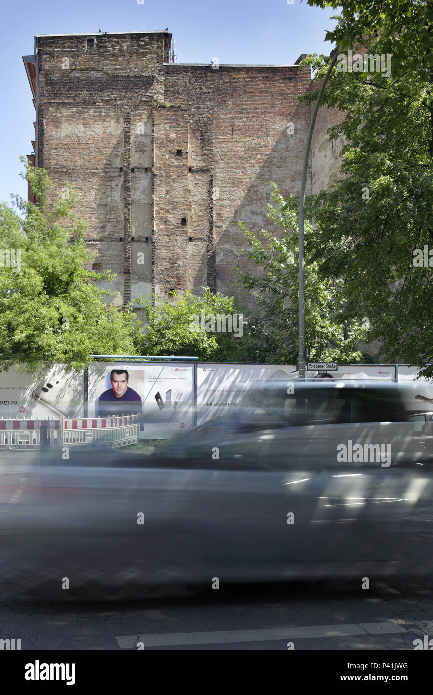Berlin, Germany, Undeveloped property in the Potsdamer Strasse corner
