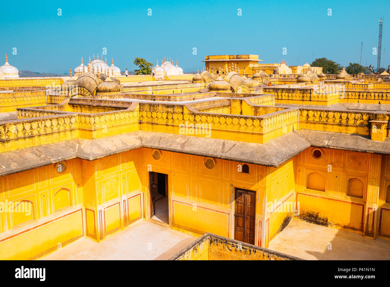 Indian palace roof jaipur india hi-res stock photography and images - Alamy