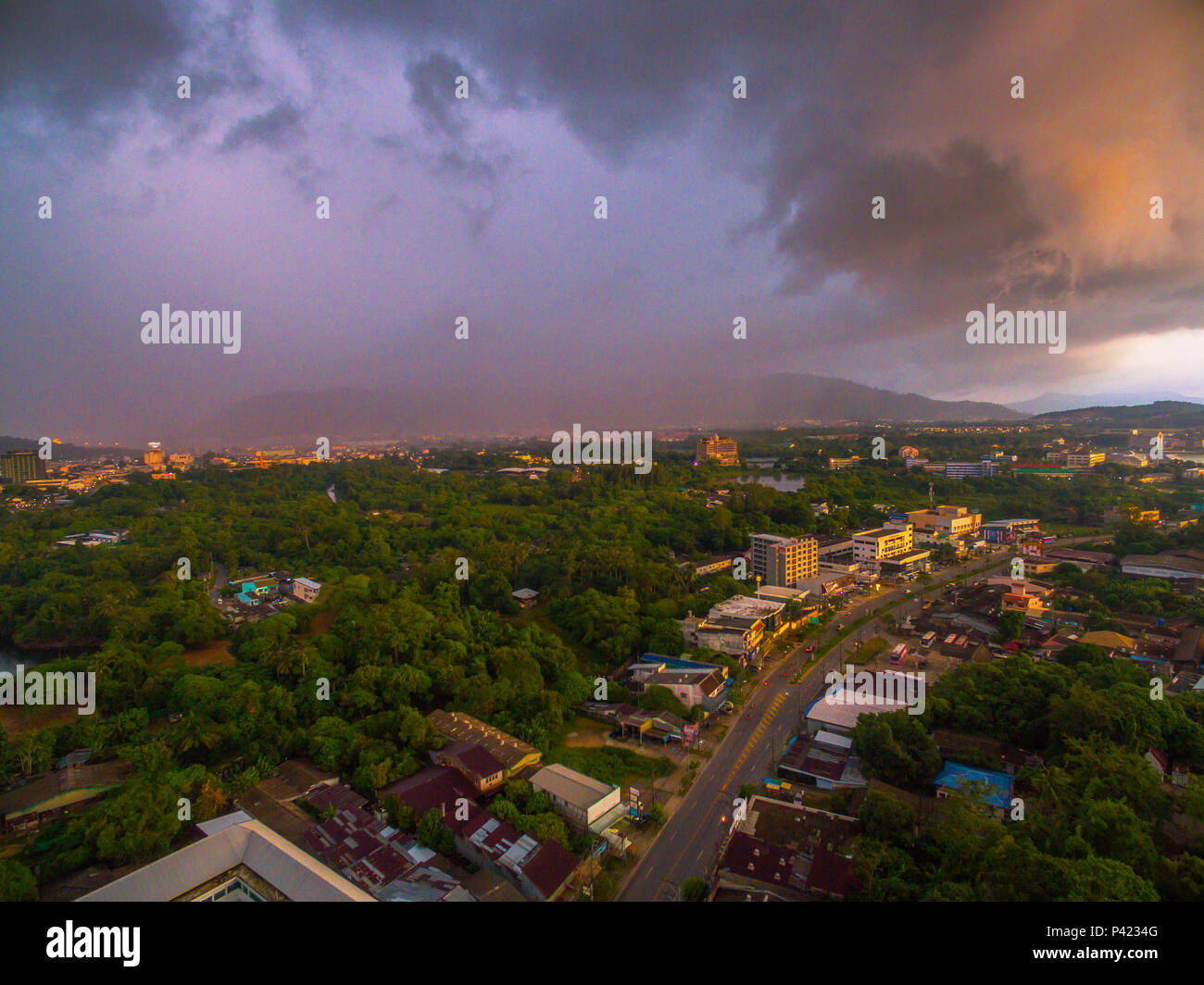 raining long time in rainy season at Phuket Thailand Stock Photo Alamy