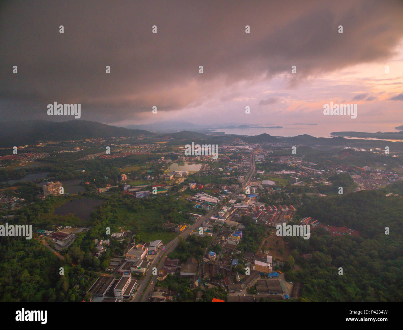 raining long time in rainy season at Phuket Thailand Stock Photo Alamy
