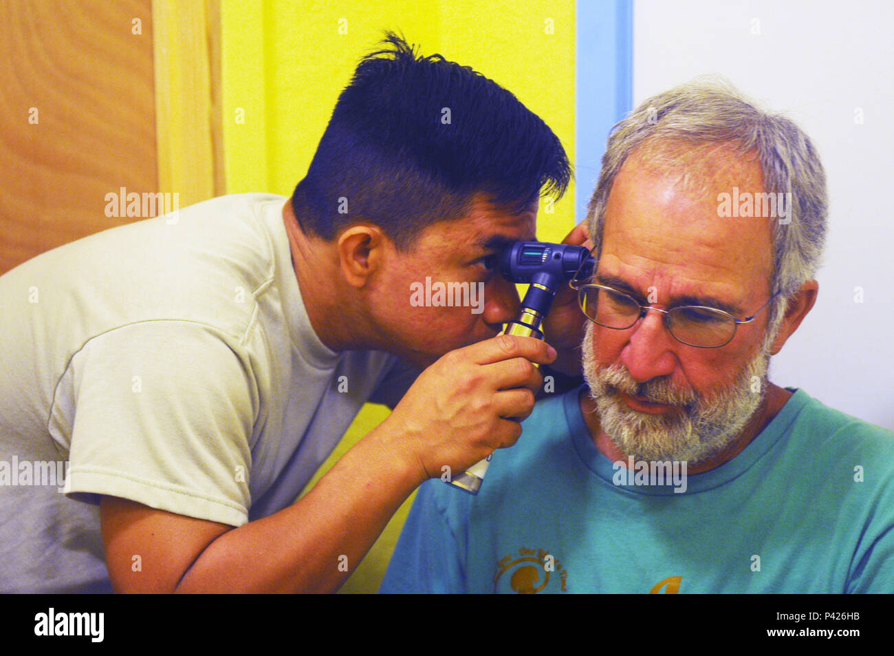 U.S. Army Staff Sgt. Lloydnar Gamiao, medic, 1984th U.S. Army Hospital Pacific, Headquarters and