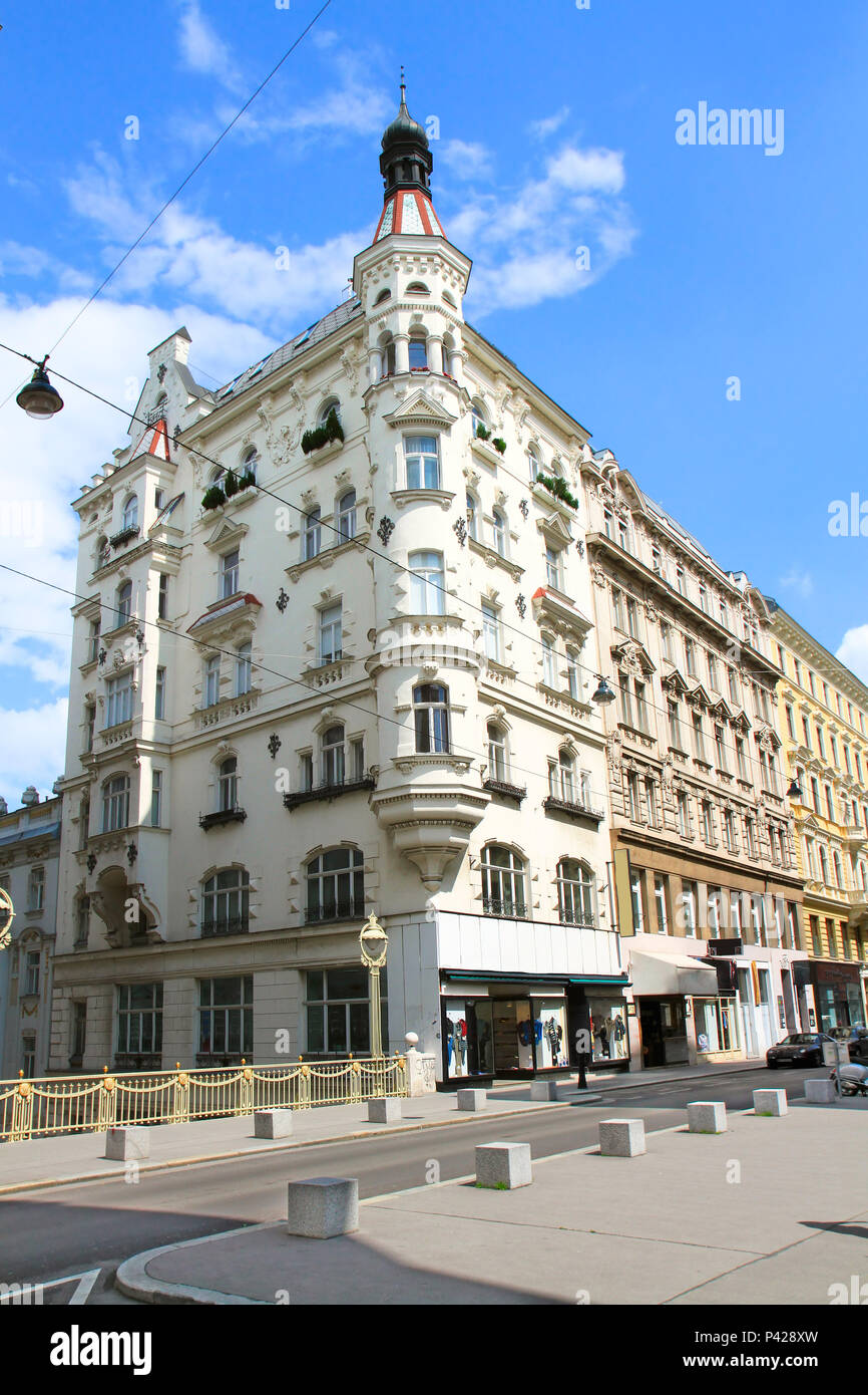 Old street in Vienna. Austria Stock Photo - Alamy