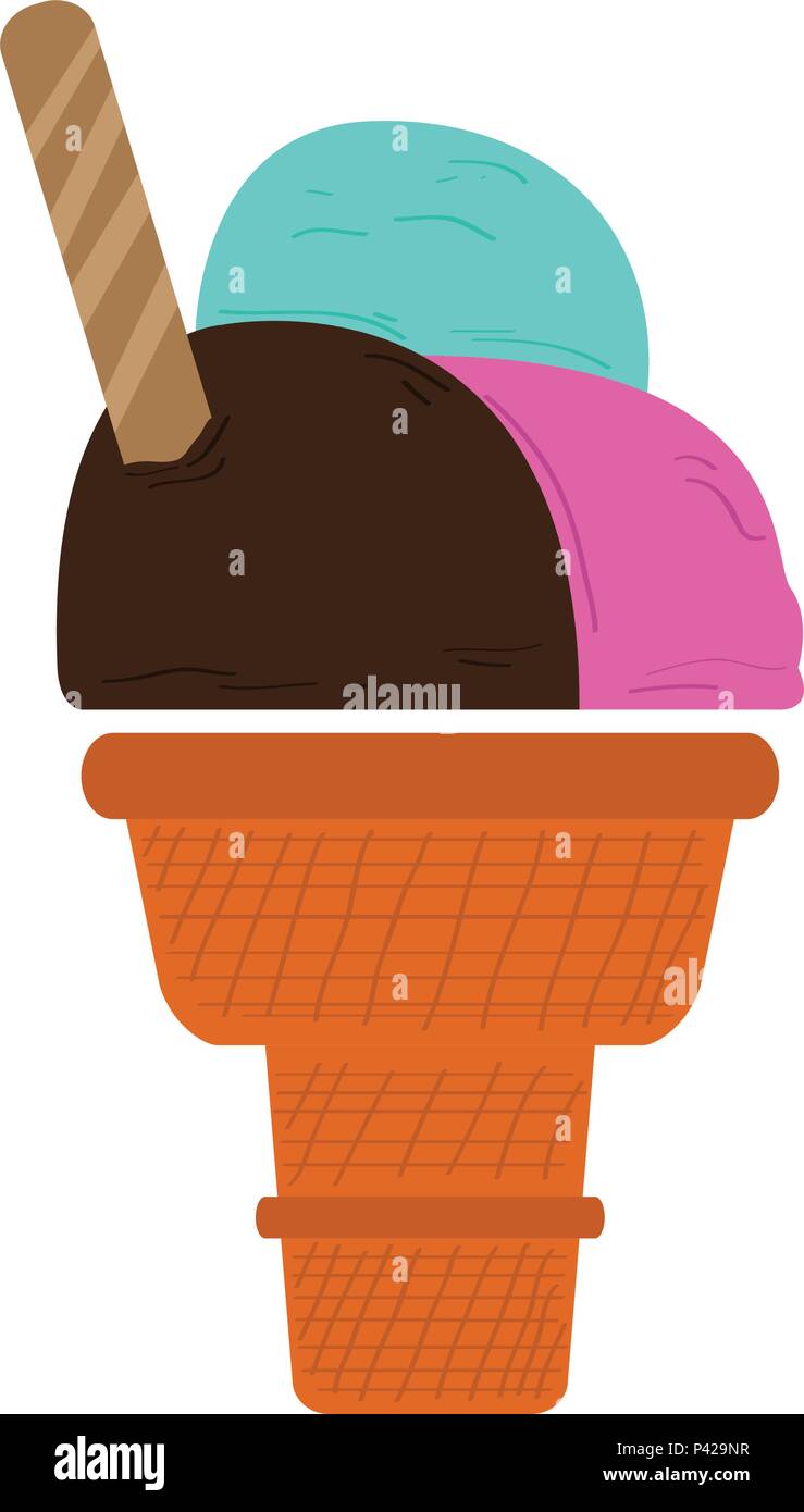 Isolated ice cream icon Stock Vector Image & Art - Alamy
