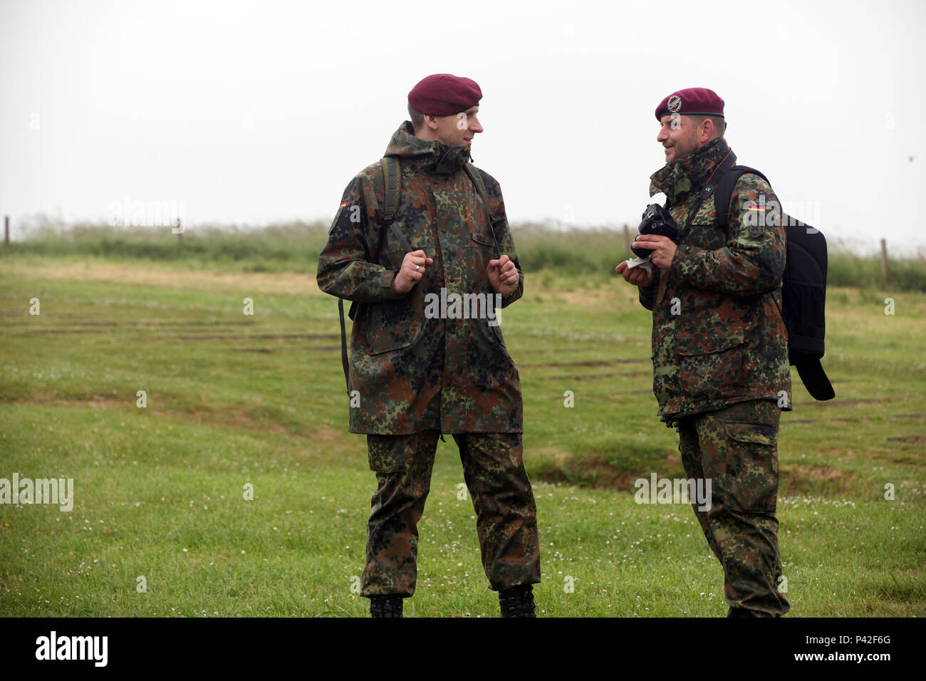 U.S. Army, Austrian, and German Soldiers visit Pointe du Hoc, France ...
