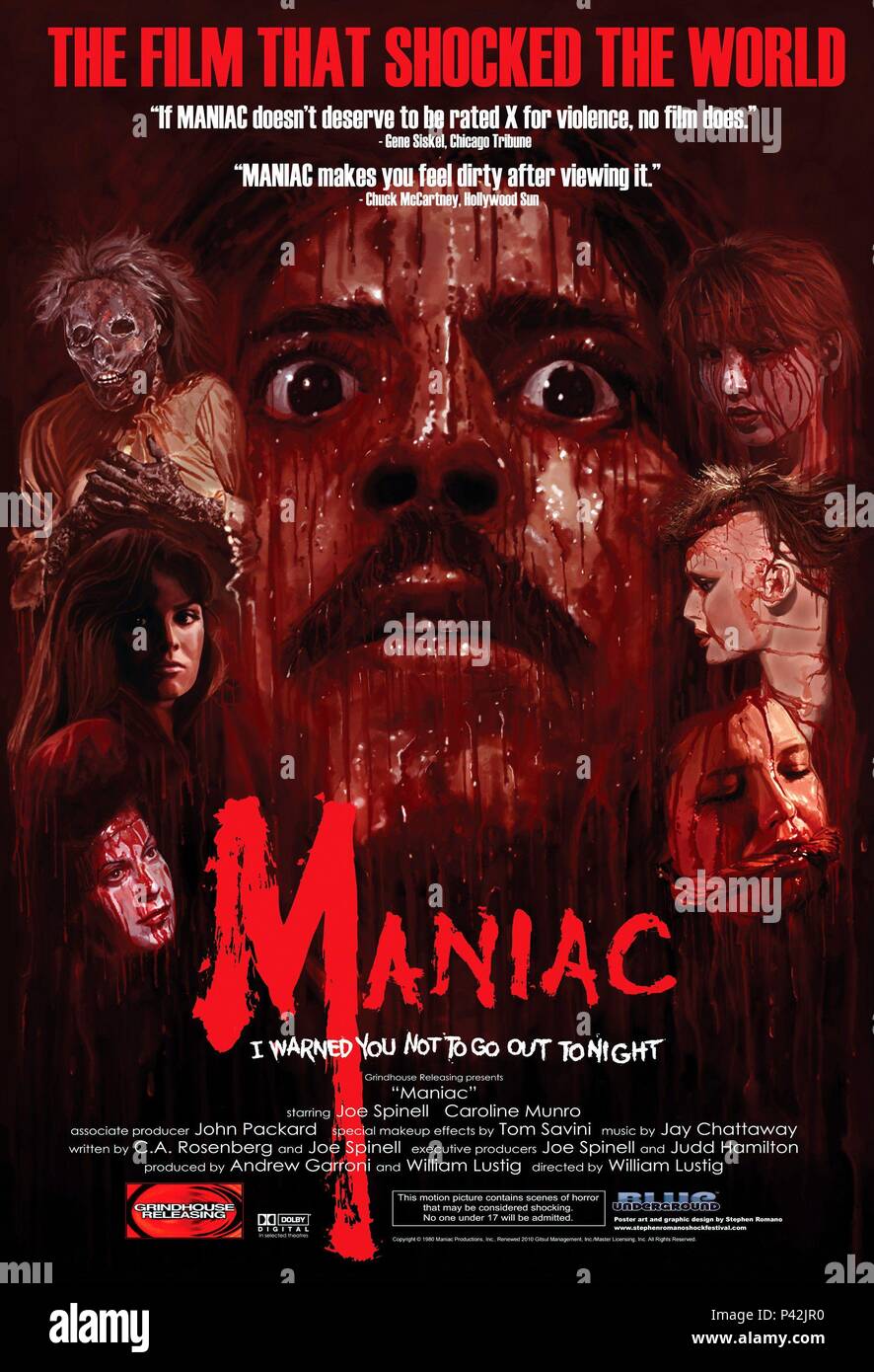 Original Film Title: MANIAC.  English Title: MANIAC.  Film Director: WILLIAM LUSTIG.  Year: 1980. Credit: MAGNUM MOTION PICTURES / Album Stock Photo