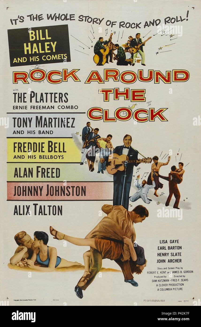 Original Film Title: ROCK AROUND THE CLOCK. English Title: ROCK AROUND THE  CLOCK. Film Director: FRED F. SEARS. Year: 1956. Credit: COLUMBIA PICTURES  / Album Stock Photo - Alamy