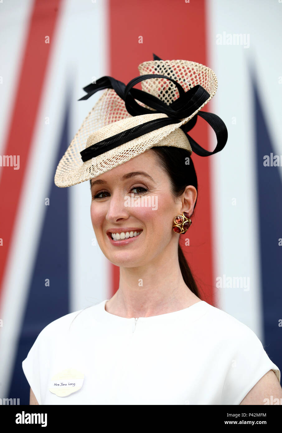 Jana Lang from London during day two of Royal Ascot at Ascot Racecourse  Stock Photo - Alamy