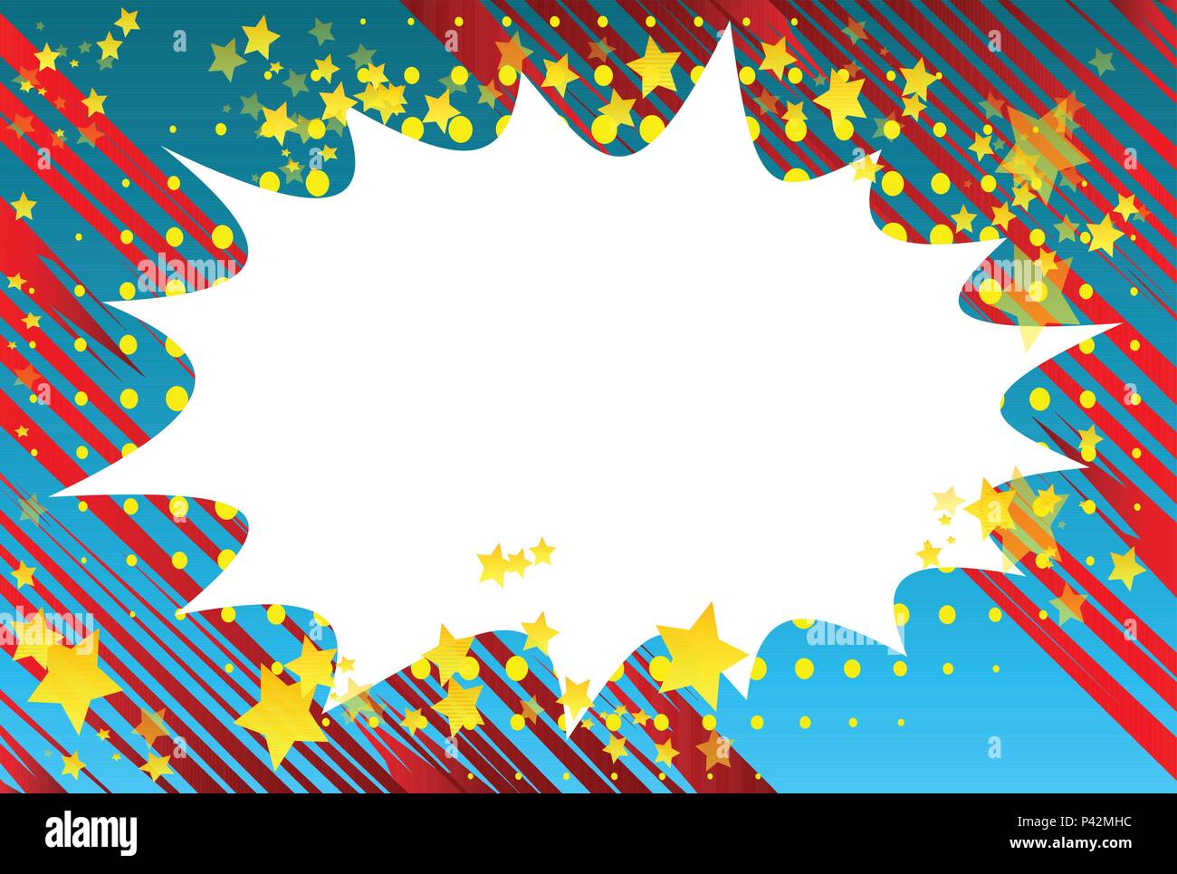 Vector illustrated comic book style abstract background Stock Vector ...