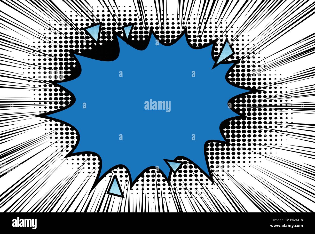 Vector illustrated comic book style abstract background Stock Vector ...