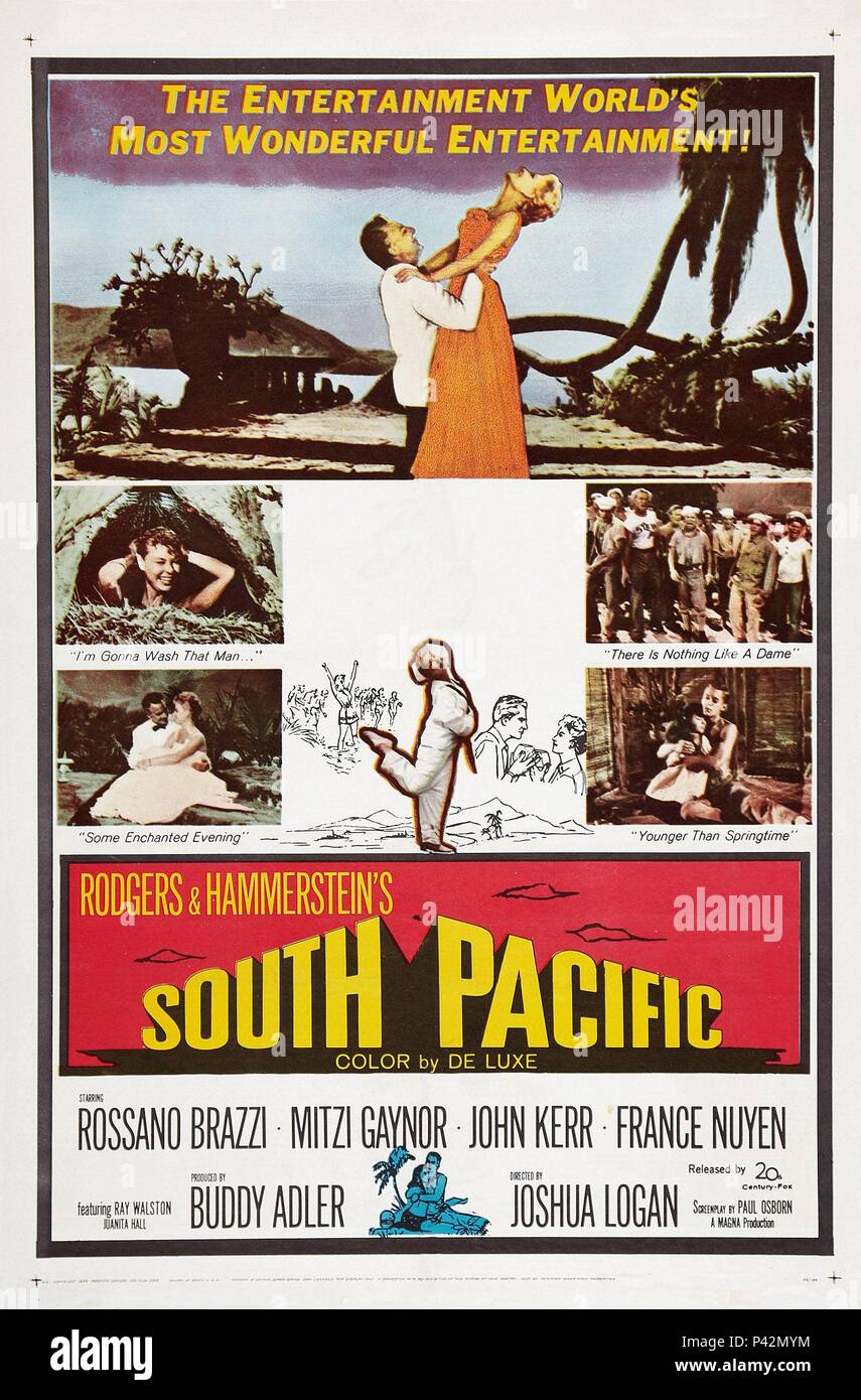 Original Film Title: SOUTH PACIFIC.  English Title: SOUTH PACIFIC.  Film Director: JOSHUA LOGAN.  Year: 1958. Credit: 20TH CENTURY FOX / Album Stock Photo