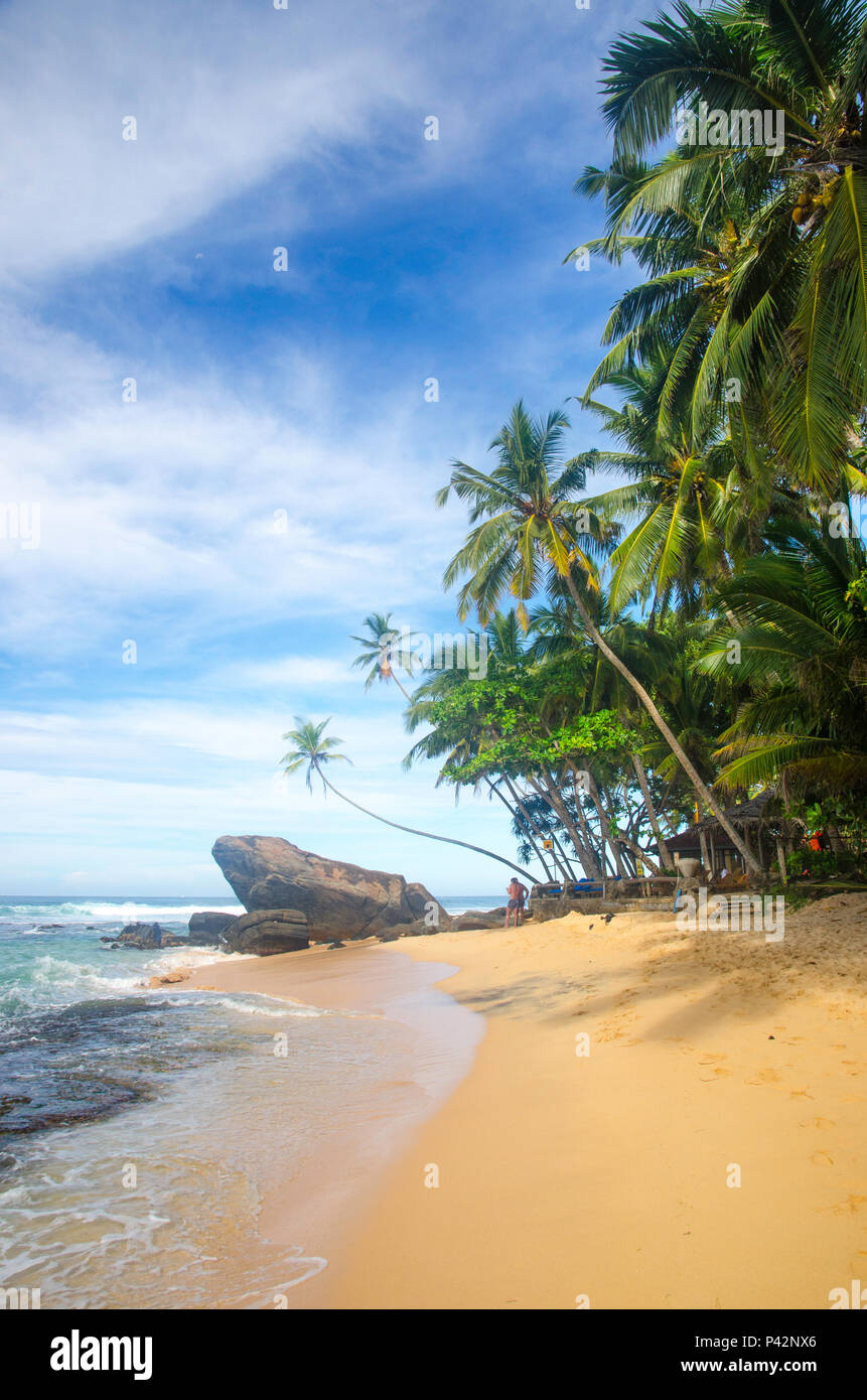 Dalawella Beach Unawatuna Sri Lanka Stock Photo 209044142
