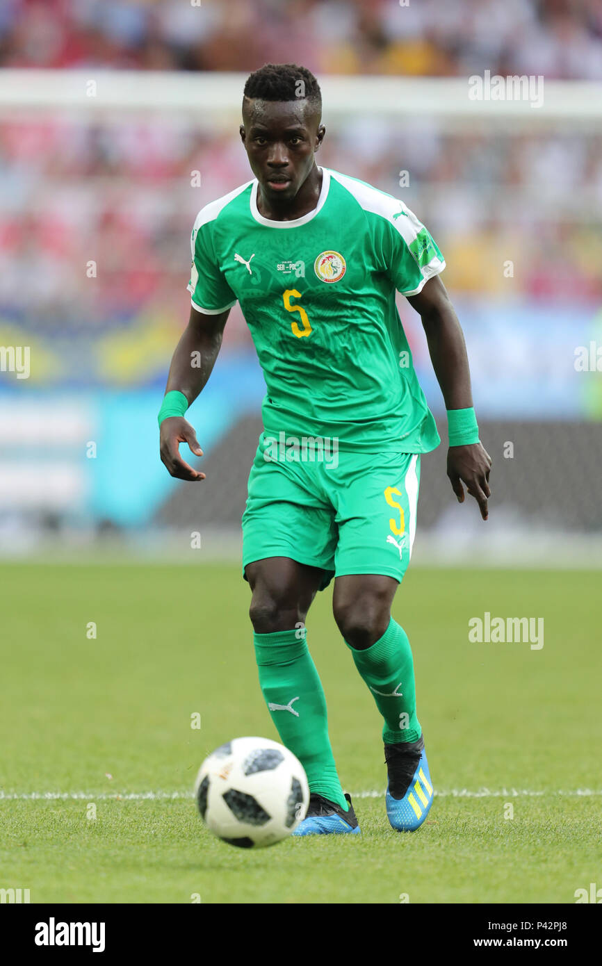 Idrissa Gueye SENEGAL POLAND V SENEGAL, 2018 FIFA WORLD CUP RUSSIA 19 June 2018 GBC8427 Poland v Senegal 2018 FIFA World Cup Russia Spartak Stadium Moscow STRICTLY EDITORIAL USE ONLY. If The Player/Players Depicted In This Image Is/Are Playing For An English Club Or The England National Team. Then This Image May Only Be Used For Editorial Purposes. No Commercial Use. The Following Usages Are Also Restricted EVEN IF IN AN EDITORIAL CONTEXT: Use in conjuction with, or part of, any unauthorized audio, video, data, fixture lists, club/league logos, Betting, Games or any 'live' se Stock Photo
