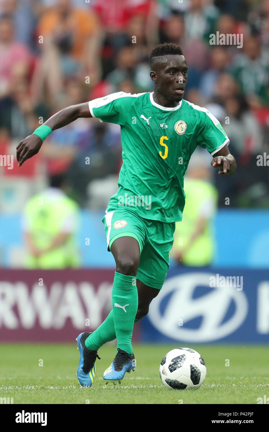 Idrissa Gueye SENEGAL POLAND V SENEGAL, 2018 FIFA WORLD CUP RUSSIA 19 June 2018 GBC8430 Poland v Senegal 2018 FIFA World Cup Russia Spartak Stadium Moscow STRICTLY EDITORIAL USE ONLY. If The Player/Players Depicted In This Image Is/Are Playing For An English Club Or The England National Team. Then This Image May Only Be Used For Editorial Purposes. No Commercial Use. The Following Usages Are Also Restricted EVEN IF IN AN EDITORIAL CONTEXT: Use in conjuction with, or part of, any unauthorized audio, video, data, fixture lists, club/league logos, Betting, Games or any 'live' se Stock Photo