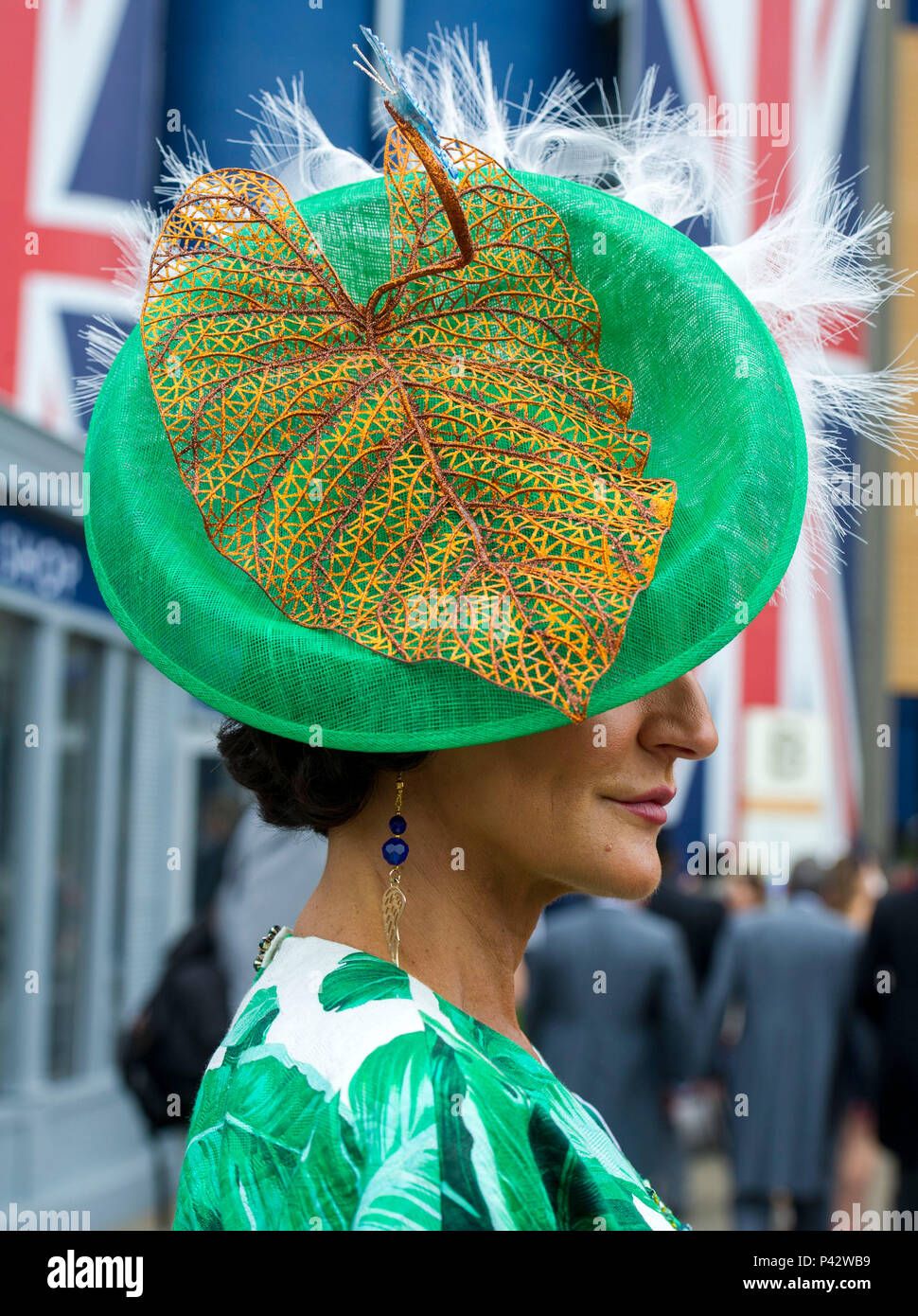 Royal Ascot, Berkshire, UK 20 June 2018 colourful hats on the second day of Royal  Ascot 20 June 2018 Credit John Beasley Stock Photo - Alamy