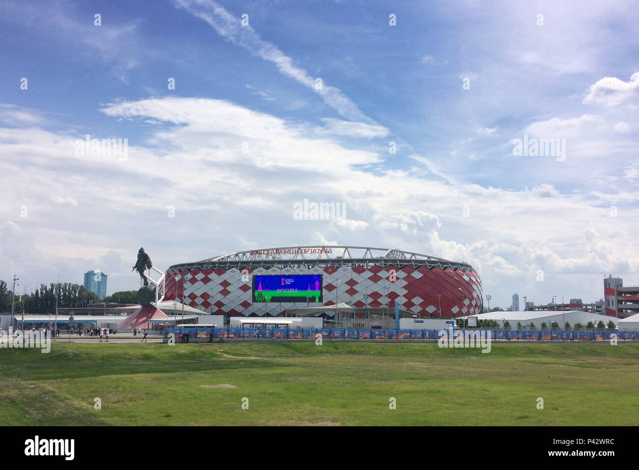 April 9, 2018, Moscow, Russia. The stadium of the Spartak football