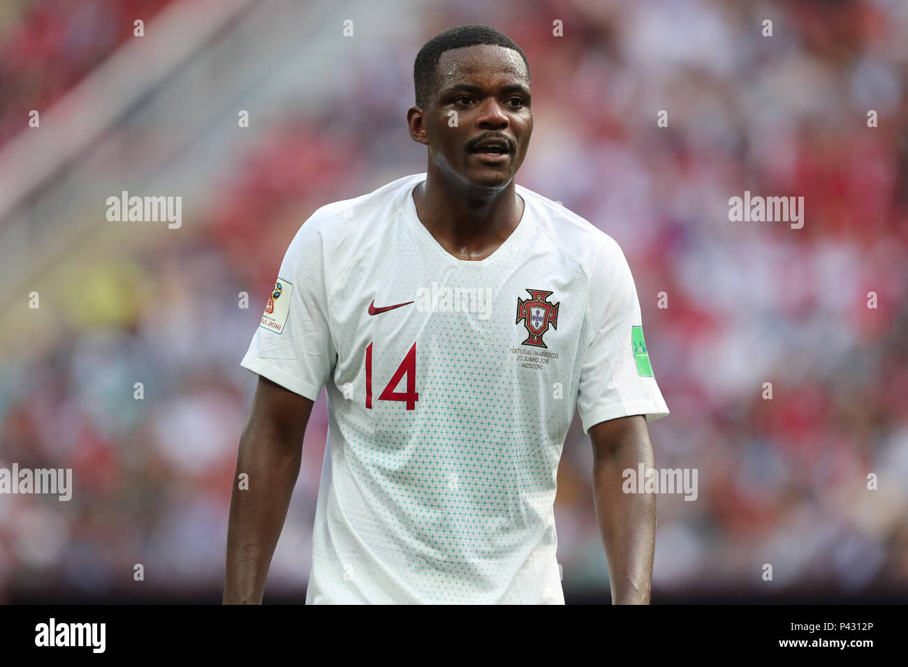 Moscow, Russia. 20th June, 2018. William Carvalho  PORTUGAL  PORTUGAL V MOROCCO , 2018 FIFA WORLD CUP RUSSIA  20 June 2018  GBC8501  Portugal v Morocco  2018 FIFA World Cup Russia    STRICTLY EDITORIAL USE ONLY.   If The Player/Players Depicted In This Image Is/Are Playing For An English Club Or The England National Team.   Then This Image May Only Be Used For Editorial Purposes. No Commercial Use.    The Following Usages Are Also Restricted EVEN IF IN AN EDITORIAL CONTEXT:   Use in conjuction with, or part of, any unauthorized audio, video, data, fixture lists, club/league logos, Betting, Gam Stock Photo