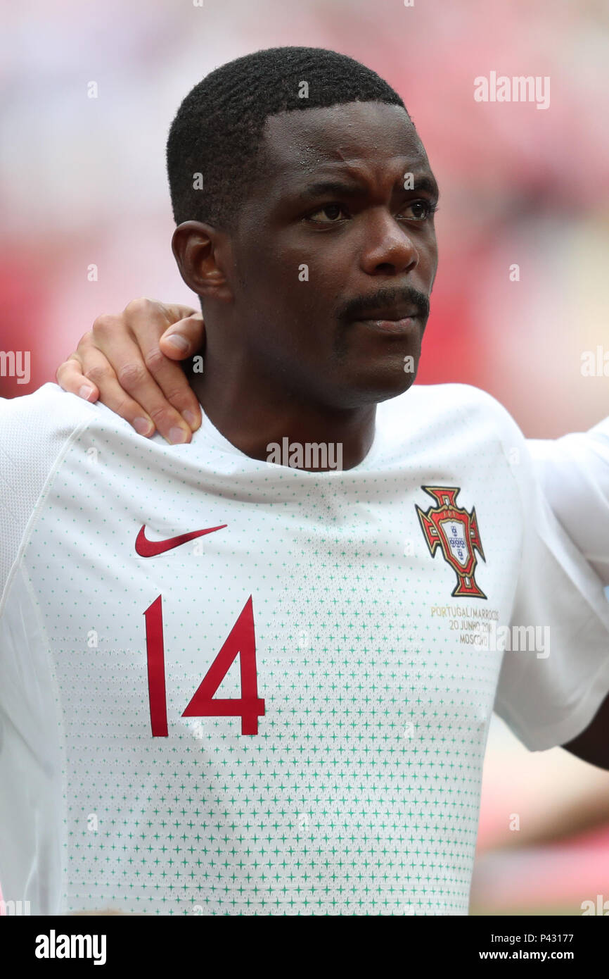 Moscow, Russia. 20th June, 2018. William Carvalho  PORTUGAL  PORTUGAL V MOROCCO , 2018 FIFA WORLD CUP RUSSIA  20 June 2018  GBC8505  Portugal v Morocco  2018 FIFA World Cup Russia    STRICTLY EDITORIAL USE ONLY.   If The Player/Players Depicted In This Image Is/Are Playing For An English Club Or The England National Team.   Then This Image May Only Be Used For Editorial Purposes. No Commercial Use.    The Following Usages Are Also Restricted EVEN IF IN AN EDITORIAL CONTEXT:   Use in conjuction with, or part of, any unauthorized audio, video, data, fixture lists, club/league logos, Betting, Gam Stock Photo