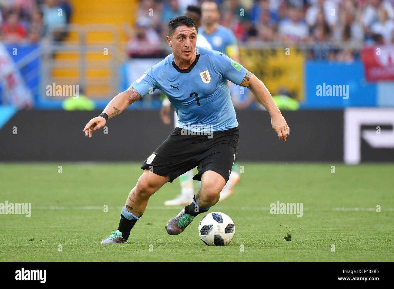 Rostov On Don, Russland. 20th June, 2018. Cristian RODRIGUEZ (URU), Action, Single Action, Frame, Cut Out, Full Body, Whole Figure. Uruguay (Saudi Arabia (KSA) 1-0, preliminary round, group A, match 18, on 20/06/2018 in Rostov-on-Don, Rostov Arena Football World Cup 2018 in Russia from 14.06 - 15.07.2018. | Usage worldwide Credit: dpa/Alamy Live News Stock Photo