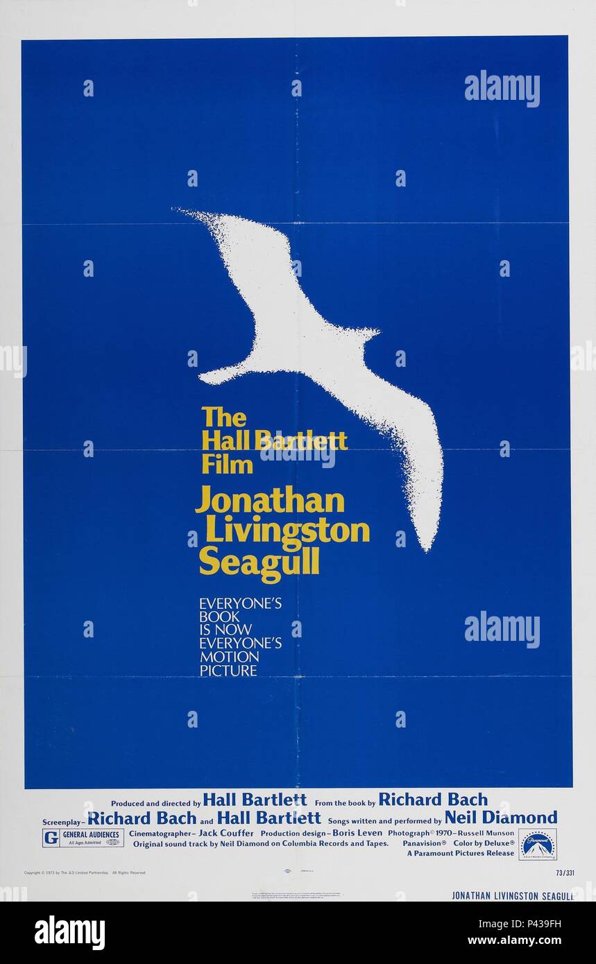 Original Film Title: JONATHAN LIVINGSTONE SEAGULL.  English Title: JONATHAN LIVINGSTONE SEAGULL.  Film Director: HALL BARTLETT.  Year: 1973. Credit: PARAMOUNT PICTURES / Album Stock Photo