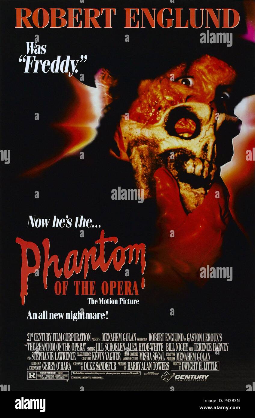 Original Film Title: PHANTOM OF THE OPERA.  English Title: PHANTOM OF THE OPERA.  Film Director: DWIGHT H. LITTLE.  Year: 1989. Credit: 21ST CENTURY / Album Stock Photo
