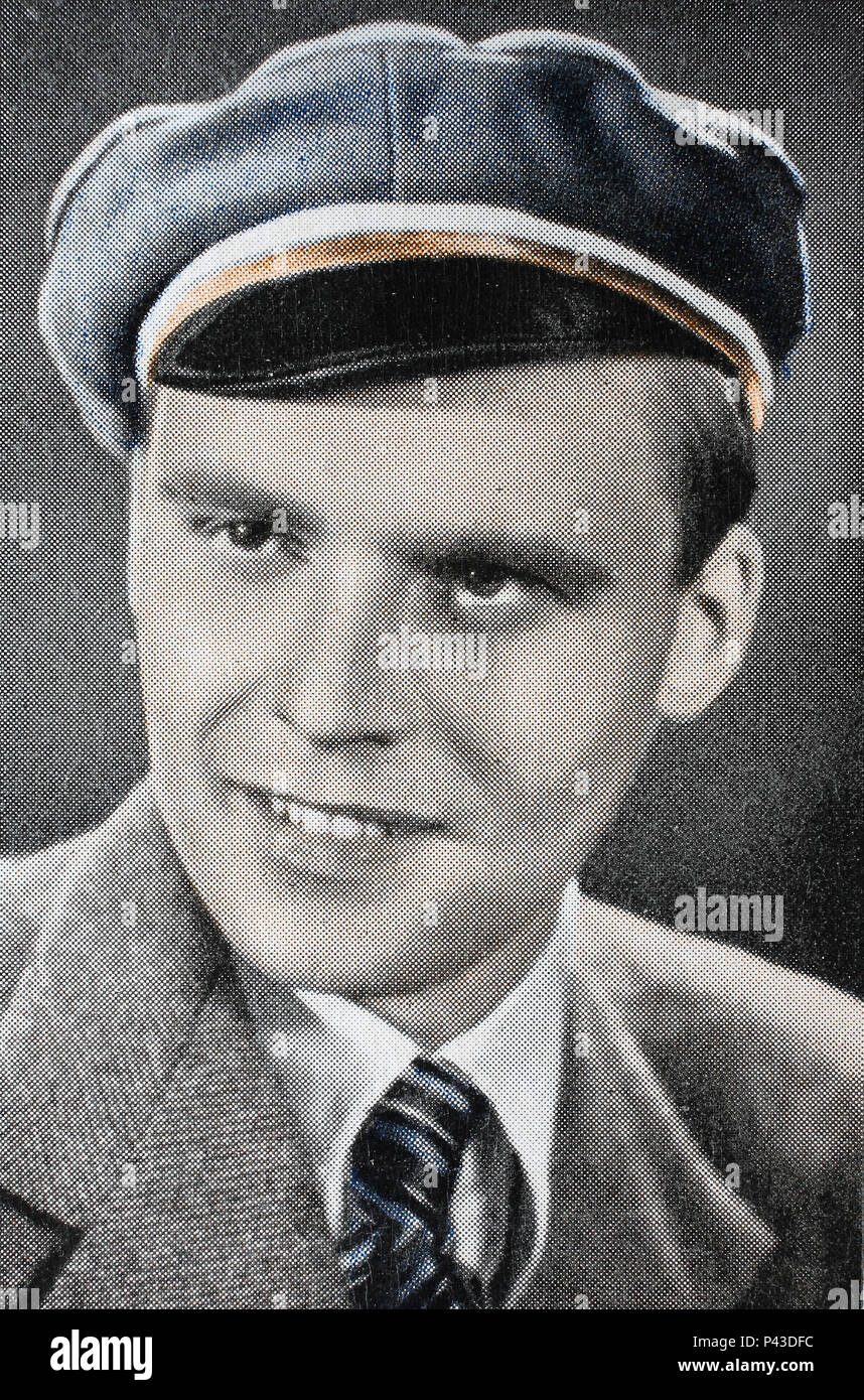 'Albert Lieven, born Albert Fritz LiÃ©vin; 22 June 1906-22 December 1971, was a German actor', digital improved reproduction of an historical image Stock Photo