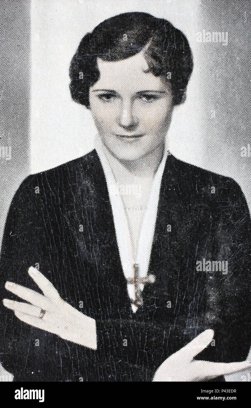 Olga Konstantinovna Chekhova, born Knipper, 14 April 1897-9 March 1980, Munich, West Germany, was a Russian-German actress, digital improved reproduction of an historical image Stock Photo