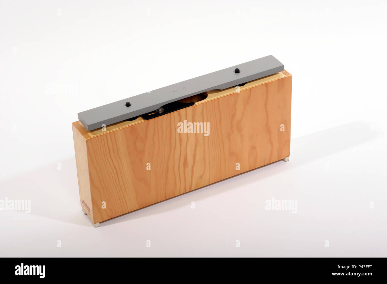 Large chime bar with wooden resonator Stock Photo Alamy