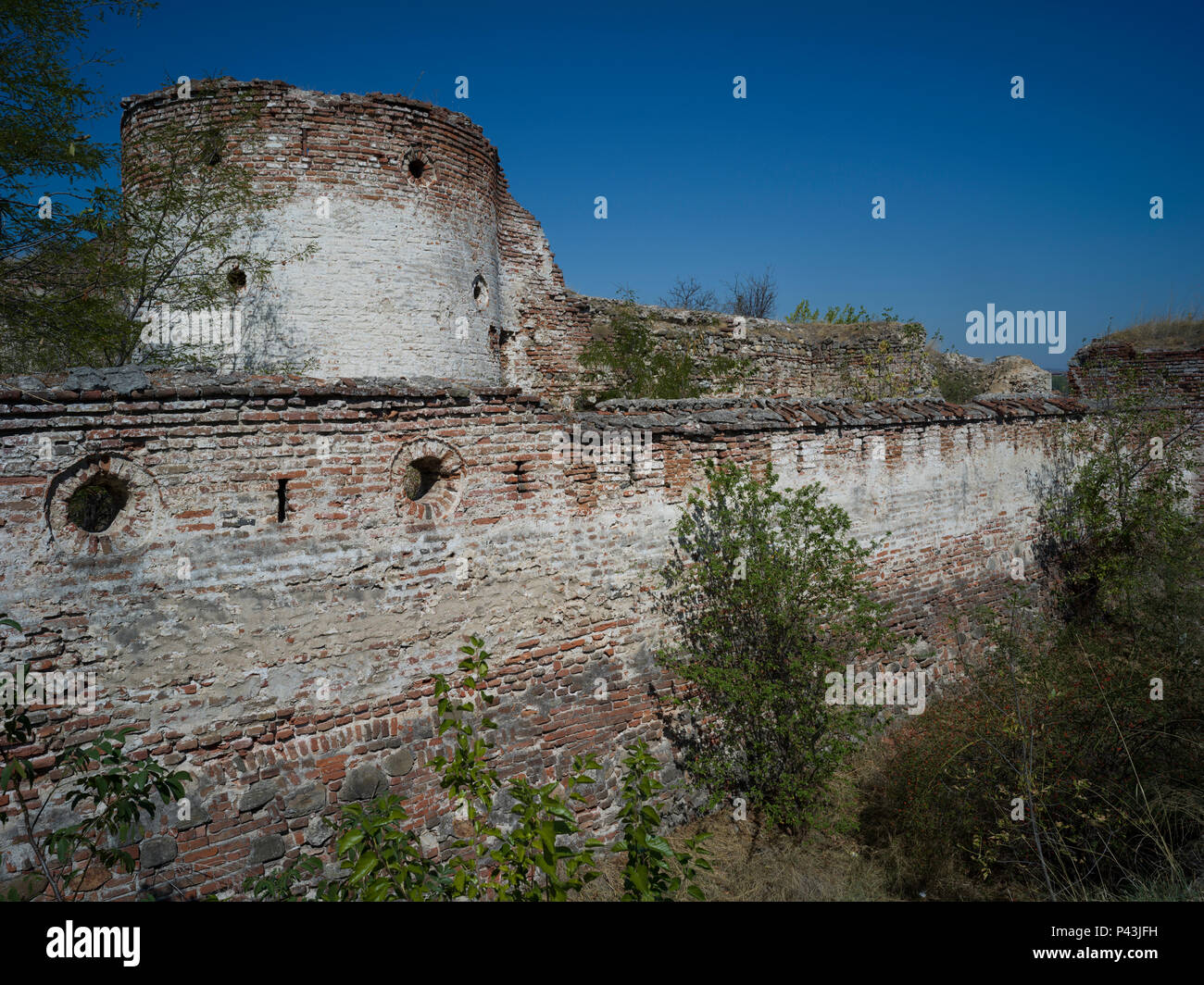 Fortified wall of Kladovo Fortress, Kladovo, Bor District, Serbia Stock Photo