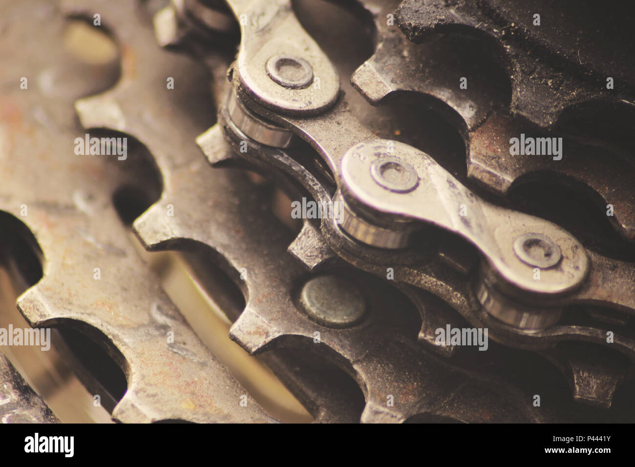 Mountain bike chain jumping gears hires stock photography and images