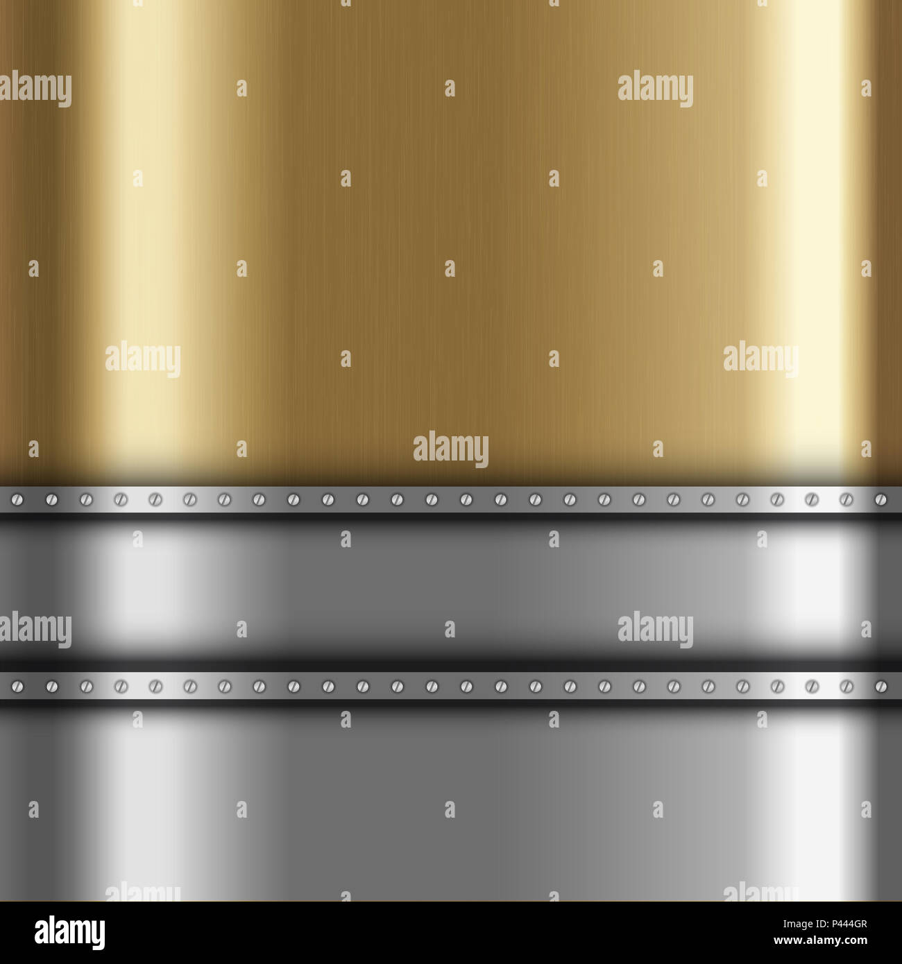 Metallic background with gold and silver metal Stock Photo Alamy