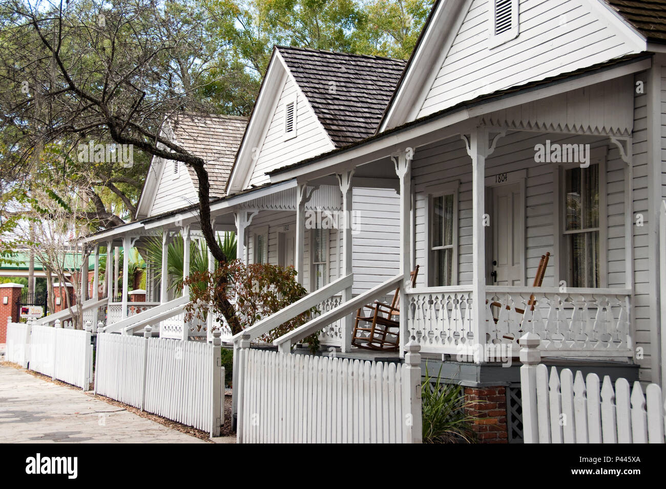 A row of restored Casitas, (small houses), typical cigar workers’ homes