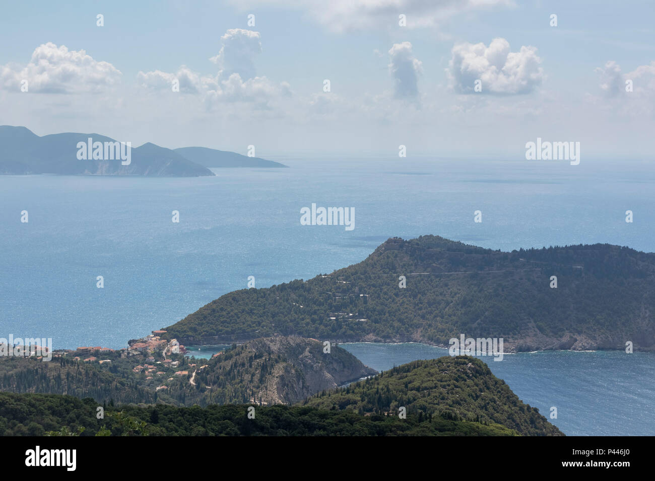 view of Asos village on the west coast of the island of Cephalonia, Greece  Stock Photo - Alamy