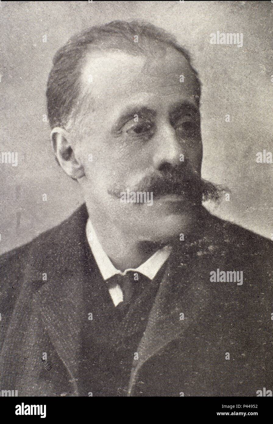 JOSE ZAHONERO (1853-1931) - 1916 - ESCRITOR Y PERIODISTA ESPAÑOL UNO DE LOS REPRESENTANTES DEL NATURALISMO. Location: BIBLIOTECA NACIONAL-COLECCION, MADRID, SPAIN. Stock Photo