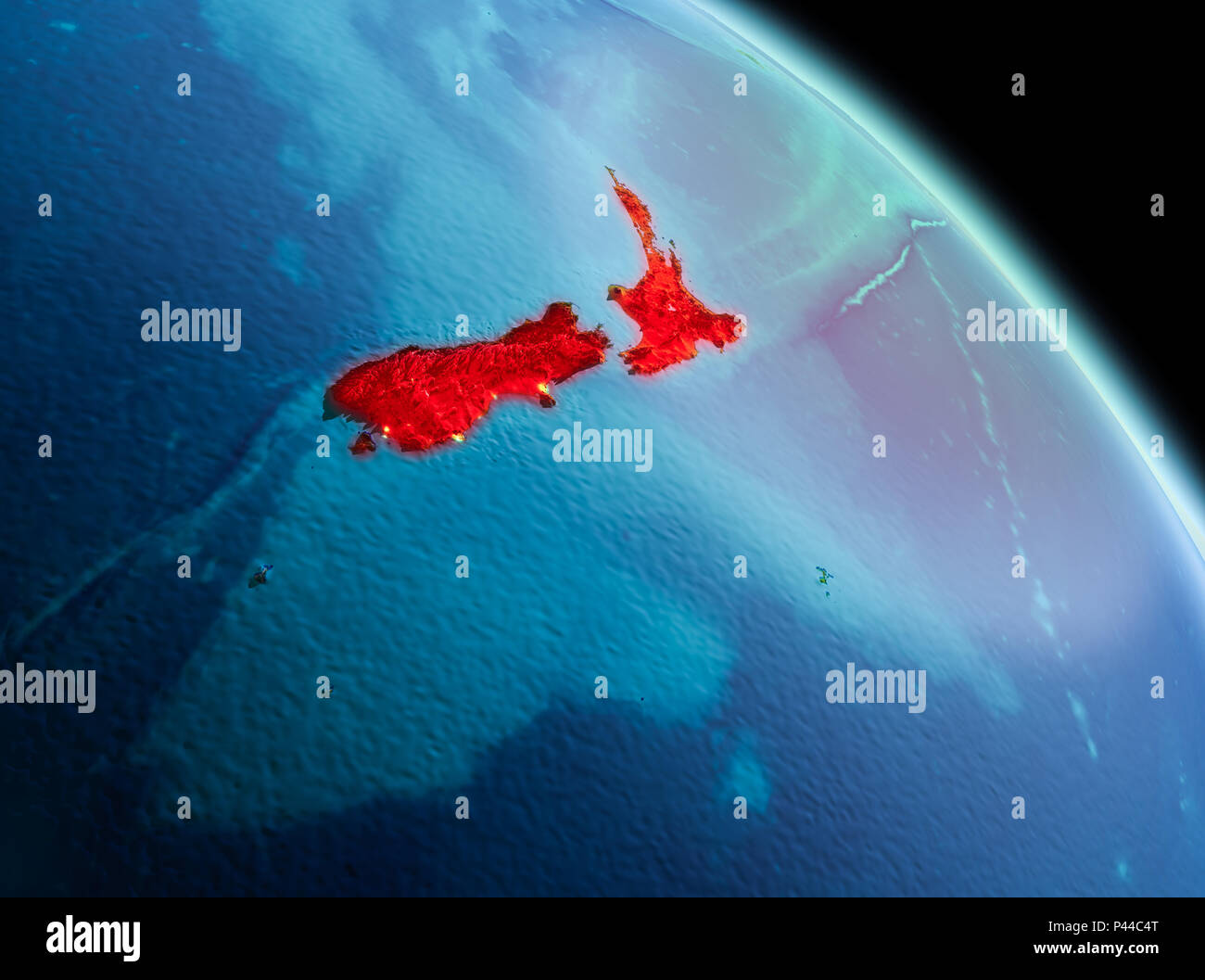 New zealand satellite image hires stock photography and images Alamy