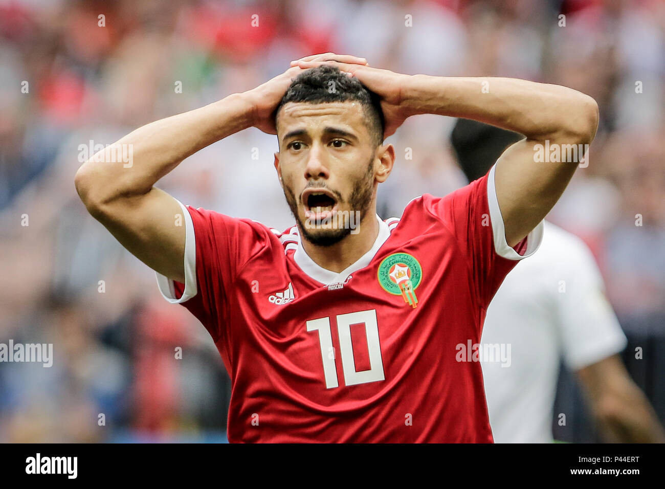 Moscow Russia 20th June 2018 Younes Belhanda During The Match