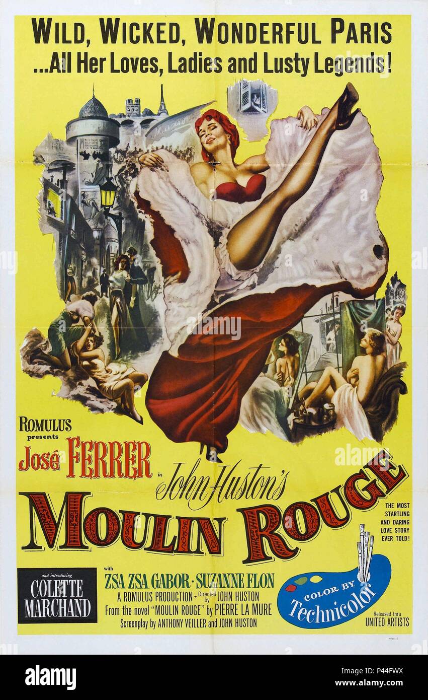 Moulin rouge 1952 poster hi-res stock photography and images - Alamy